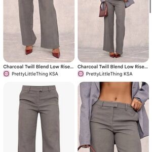 PrettyLittleThing Black Wide Leg Pants